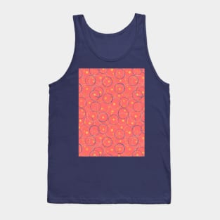 Circles pastel red pattern Tank Top